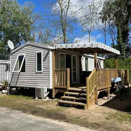 Joli Mobil Home Camping 4 Le Bois Masson A34 Saint-Jean-de-Monts Exterior photo